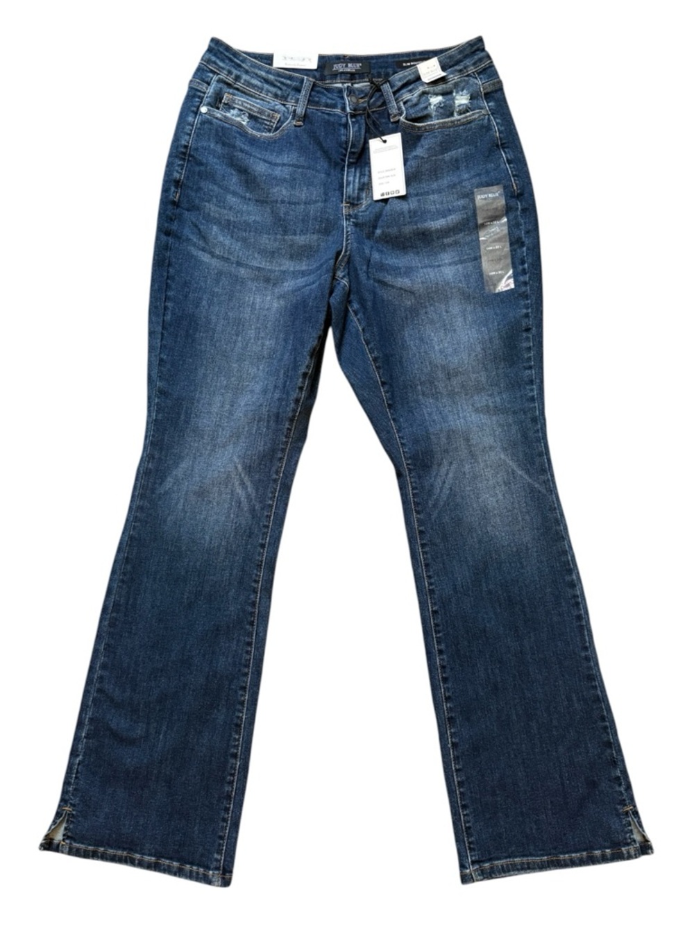 NWT Judy Blue Dark Blue Slim Bootcut Jeans High Waist